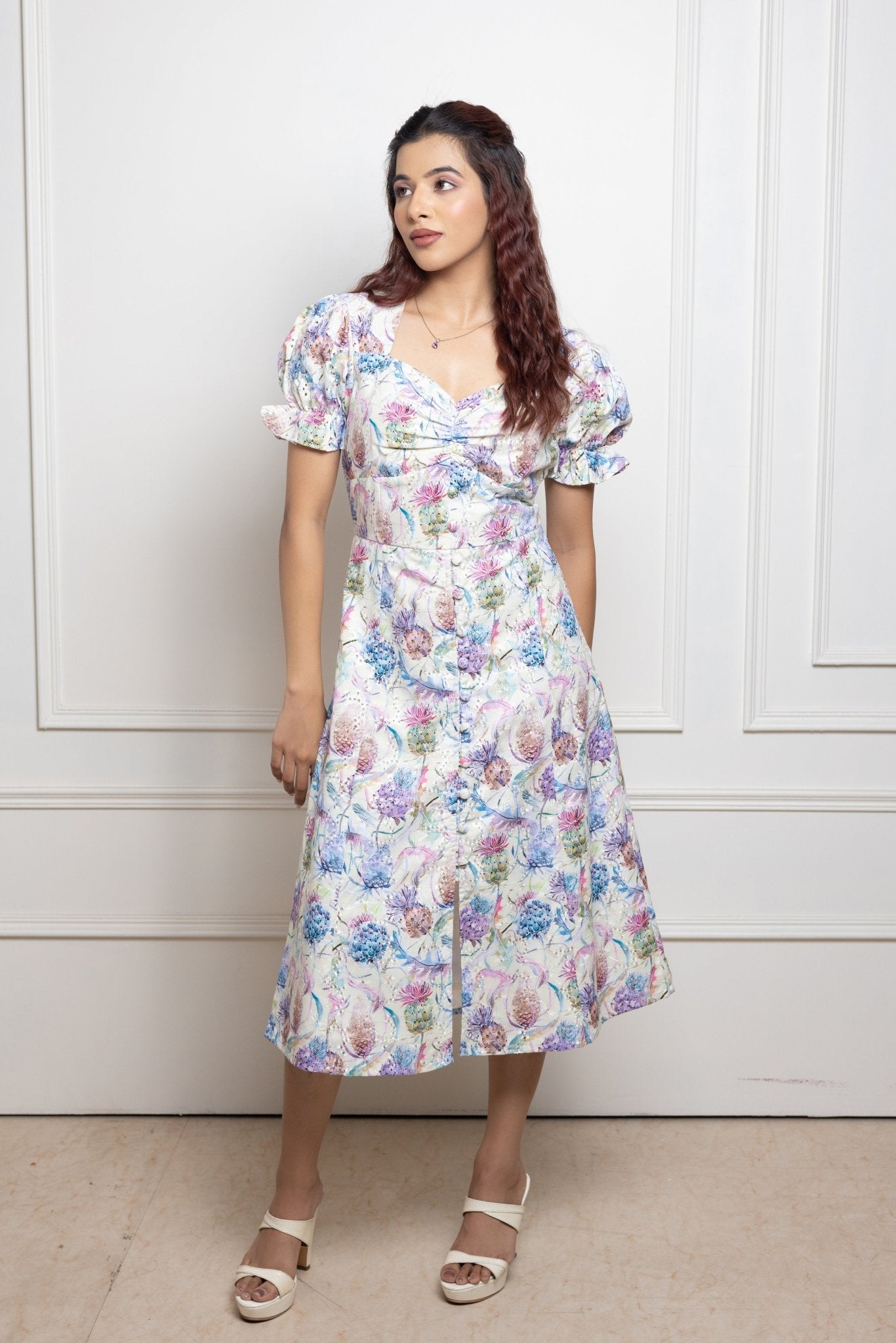 Rosette Dress (Printed) - Lardy Dardy - ROS - BT - PAP