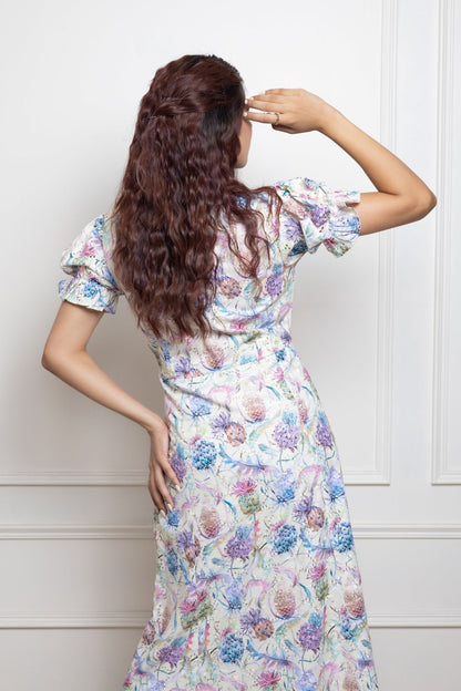 Rosette Dress (Printed) - Lardy Dardy - ROS - BT - PAP